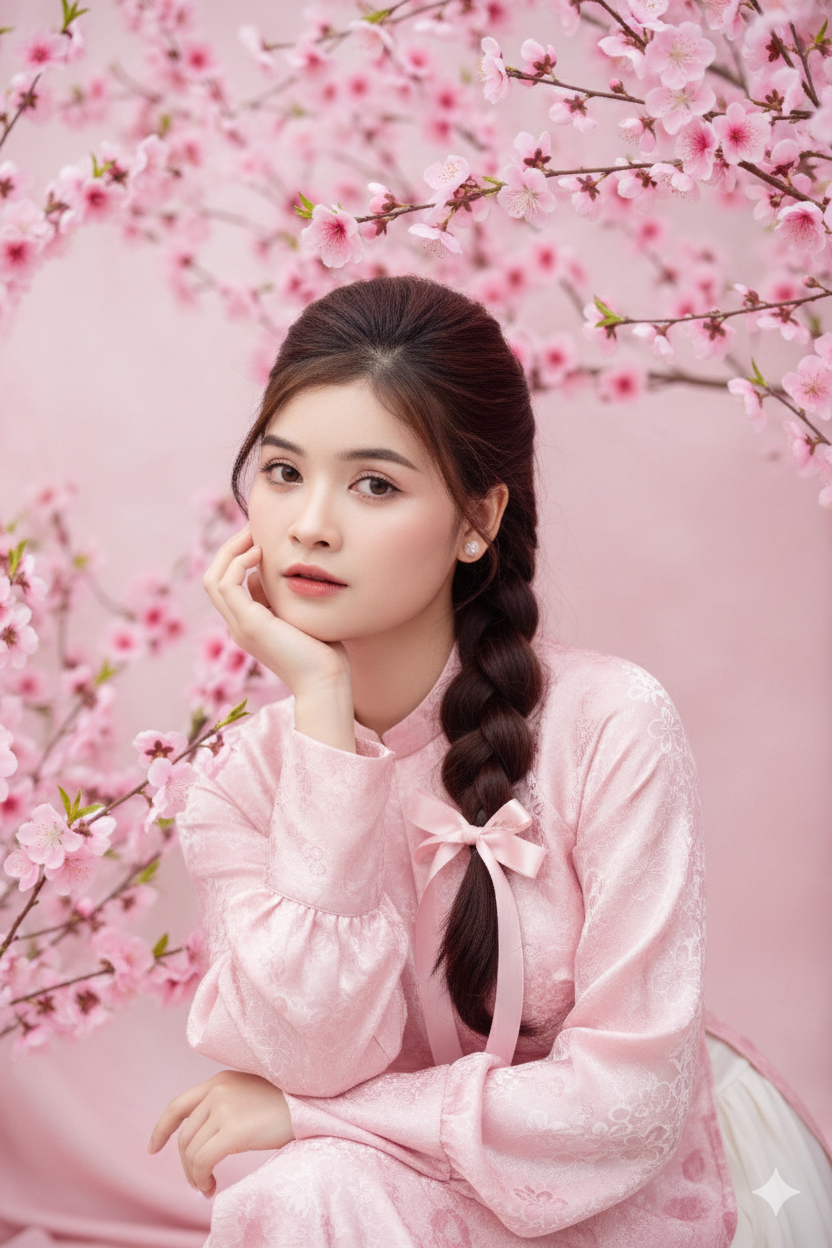 Câu lệnh tạo ảnh mặc áo dài đón xuân bằng Gemini – Gợi ý prompt đẹp, tự nhiên và chân thực nhất