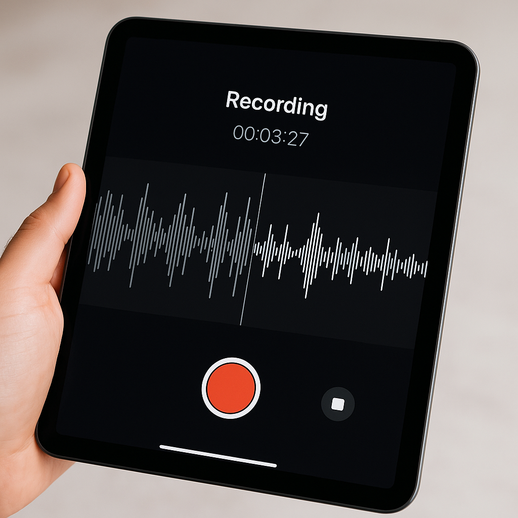 Ghi âm & biên tập bài giảng bằng iPad/Tablet