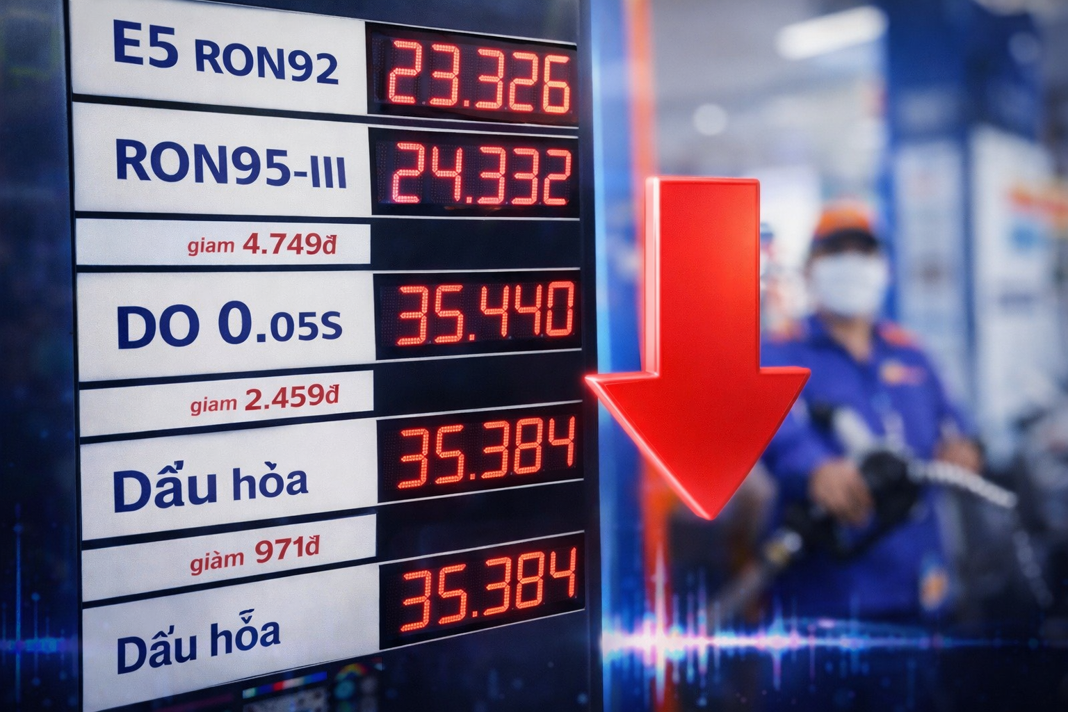 Giá Xăng RON95 Giảm Hơn 5.600đ/Lít: Xu Hướng Giảm Sẽ Còn Tiếp Diễn?