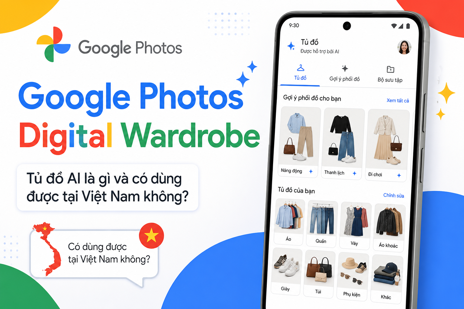 Google Photos Digital Wardrobe là gì? Có dùng được ở Việt Nam?