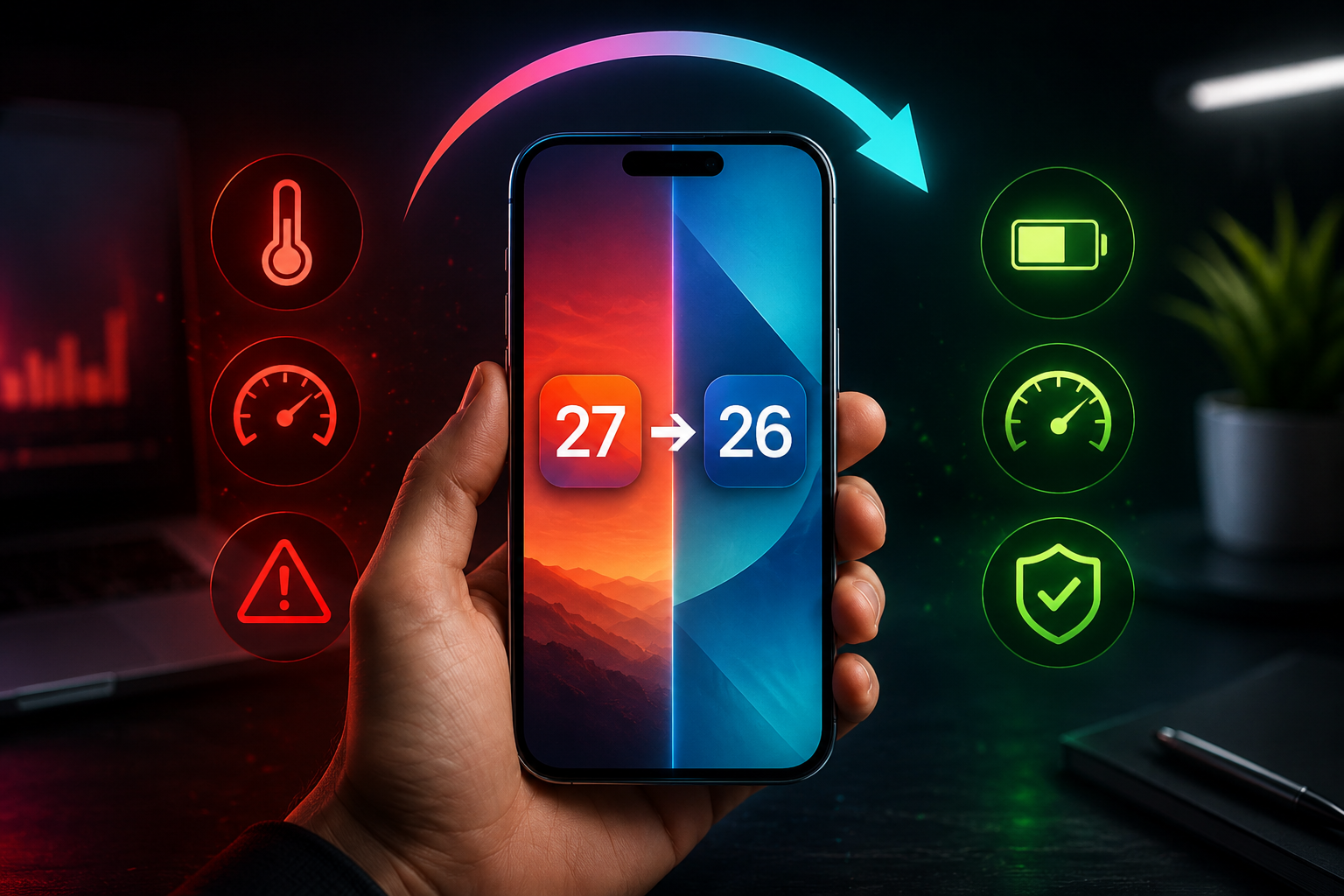 Hạ cấp iOS 27 xuống iOS 26: Khi nào nên làm và cần lưu ý gì để tránh mất dữ liệu?