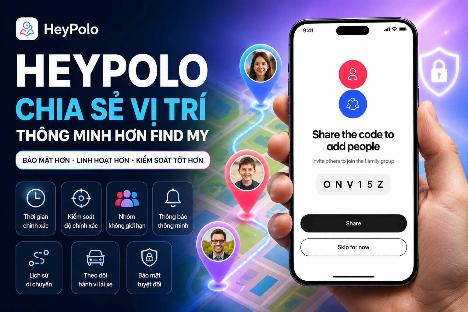 HeyPolo Là Gì? Ứng Dụng Chia Sẻ Vị Trí Thông Minh Hơn Find My Trên iPhone