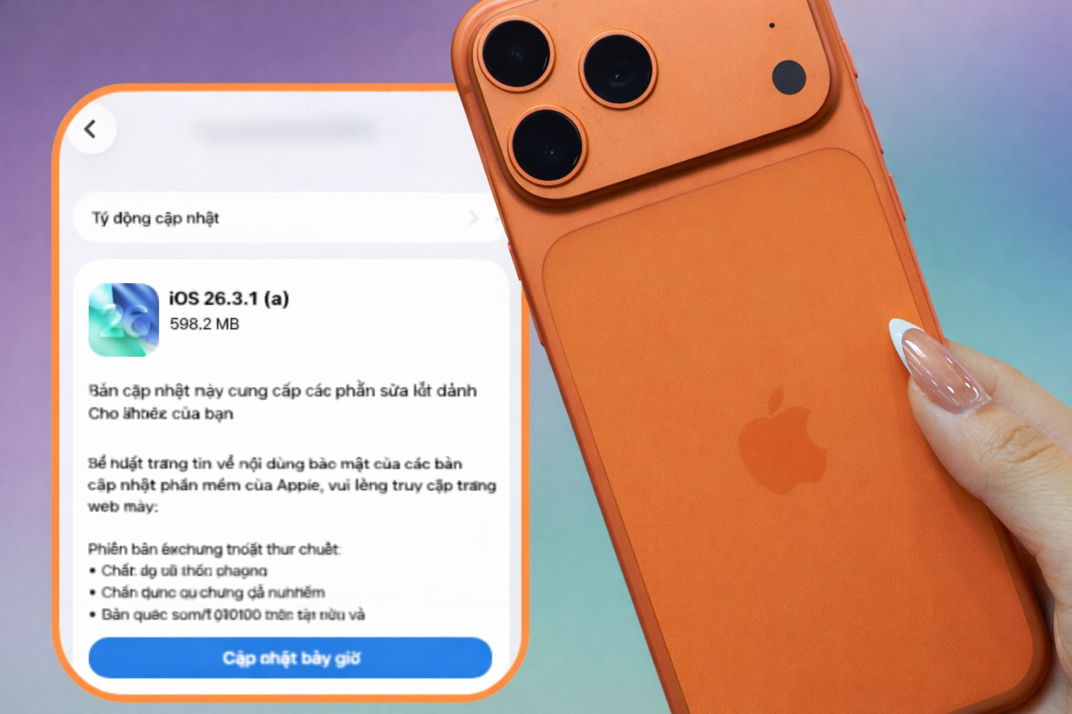 iOS 26.3.1 (a) có hao pin không? Trải nghiệm thực tế sau 24h sử dụng