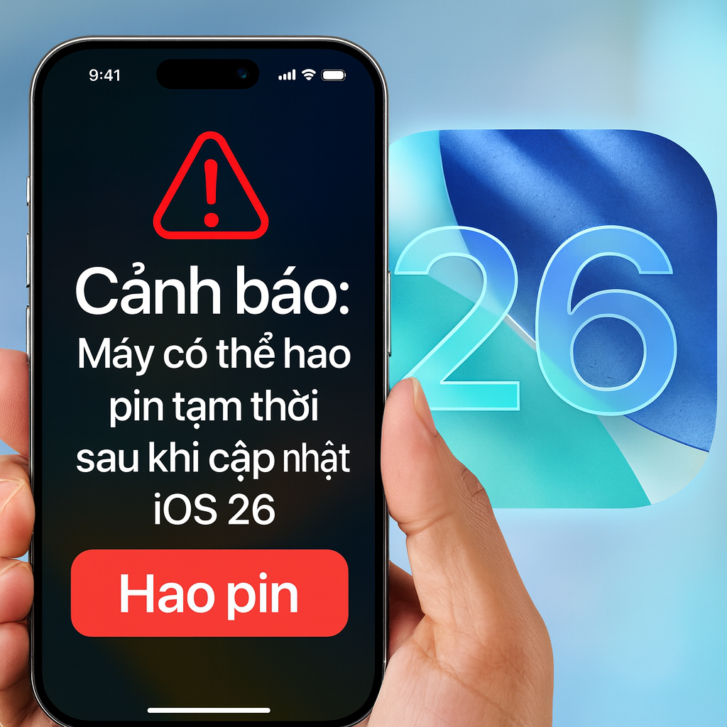 iOS 26 có hao pin không? Apple lên tiếng cảnh báo trước khi tải xuống