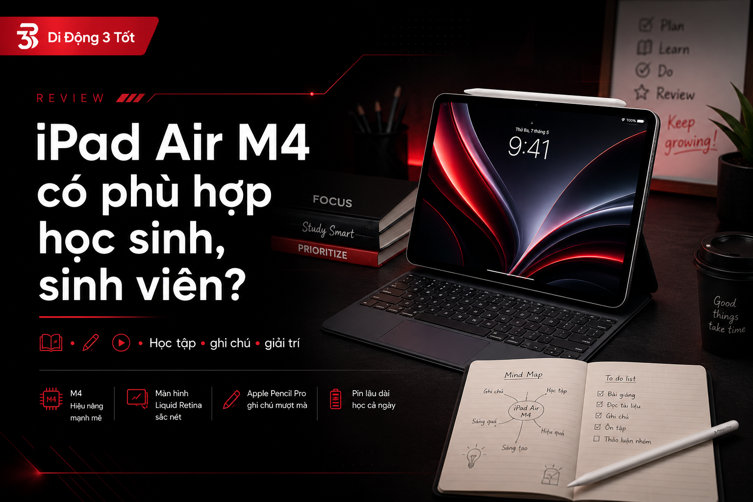 iPad Air M4 có gì mới? Có phù hợp học sinh, sinh viên?