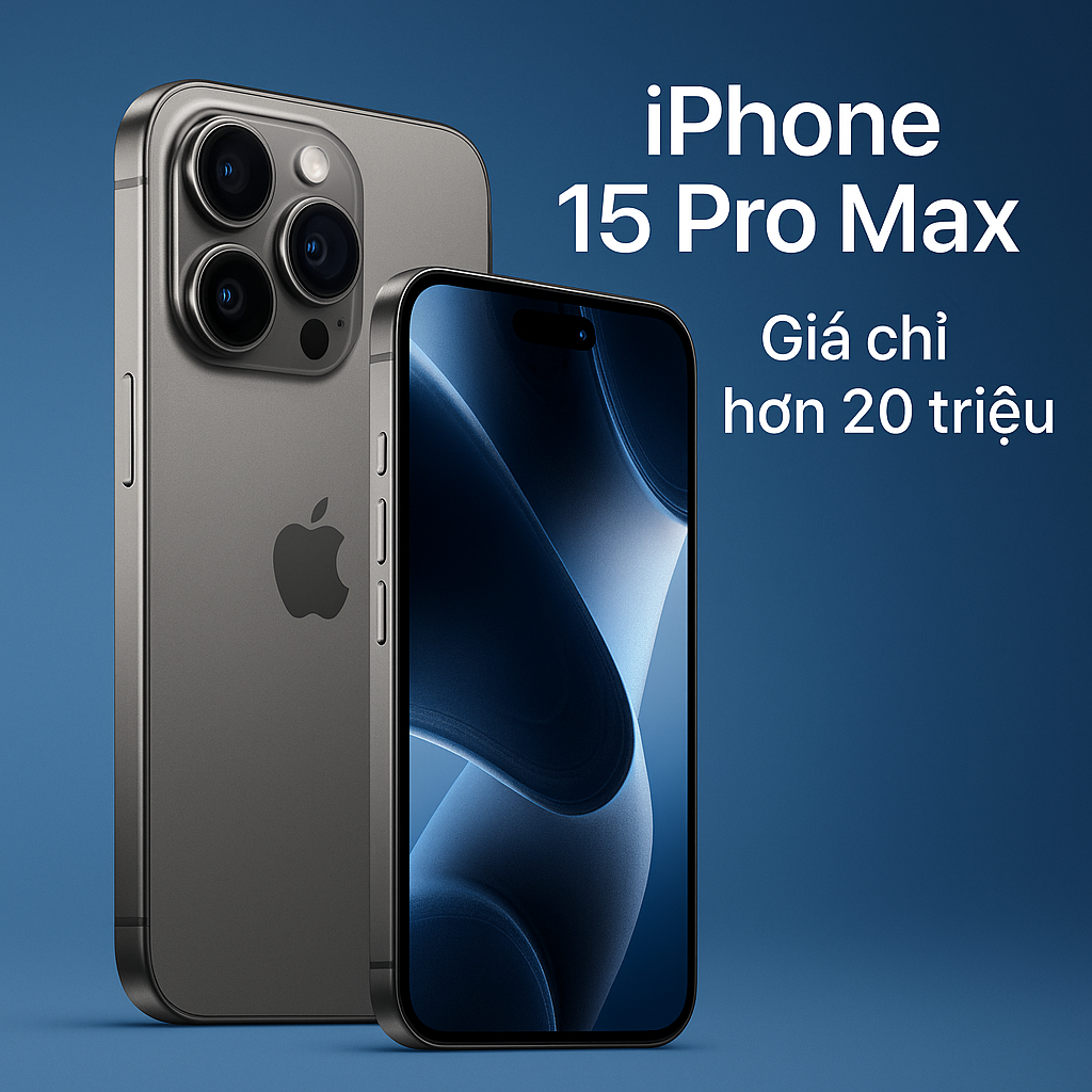 iPhone 15 Pro Max – Vẫn đáng mua nhất năm 2025 với mức giá chỉ hơn 20 triệu