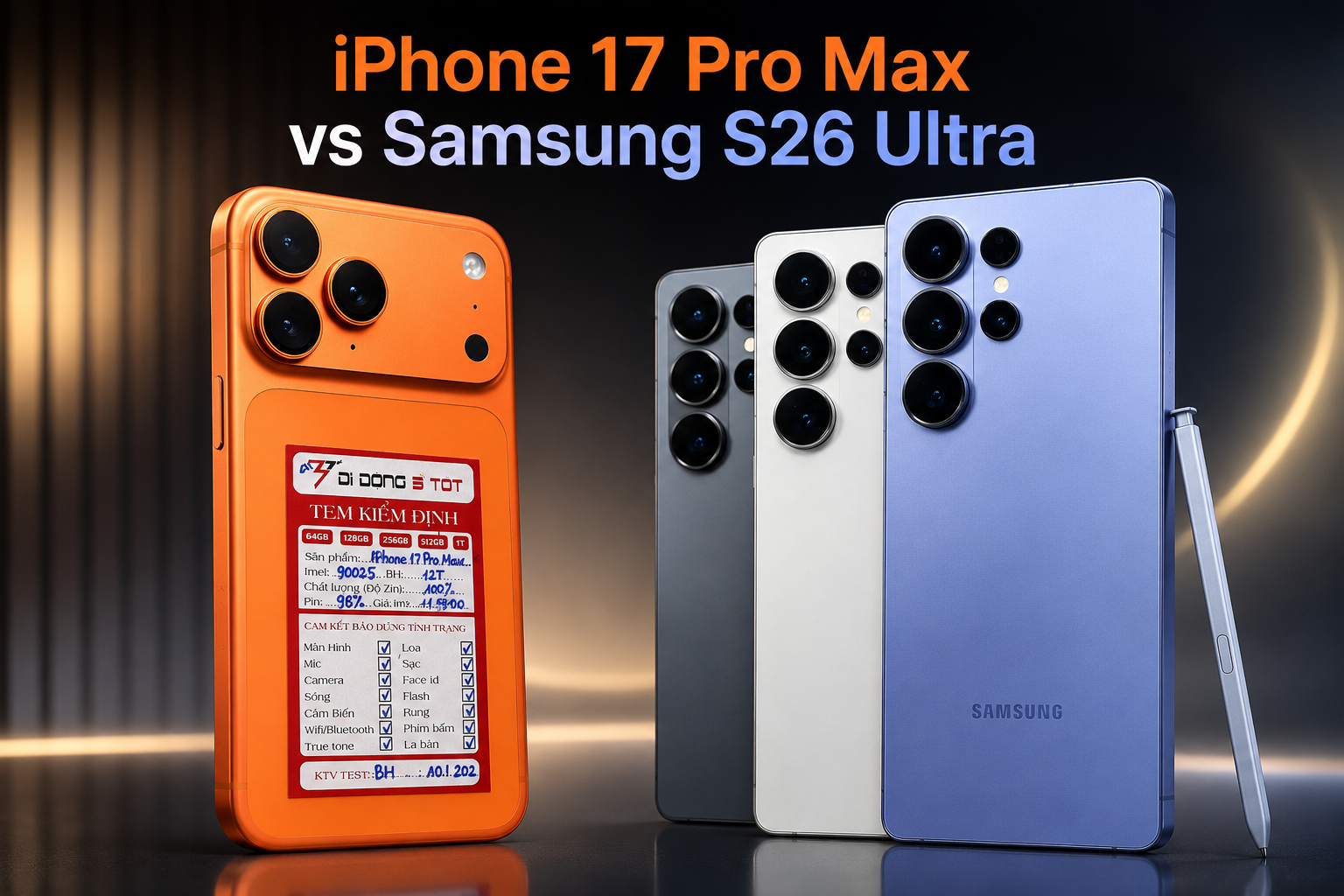 iPhone 17 Pro Max và Galaxy S26 Ultra: Máy nào phù hợp hơn?