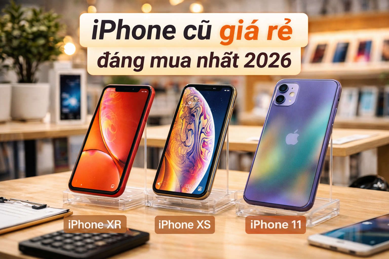 iPhone cũ giá rẻ đáng mua nhất 2026: Nên chọn mẫu nào?