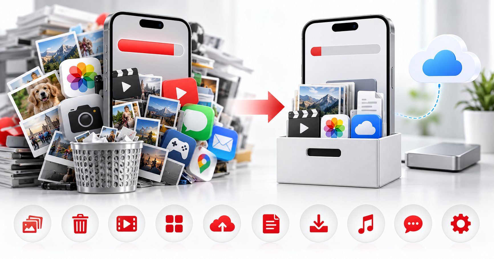 iPhone đầy bộ nhớ phải làm sao Mười cách giải phóng dung lượng không mất dữ liệu