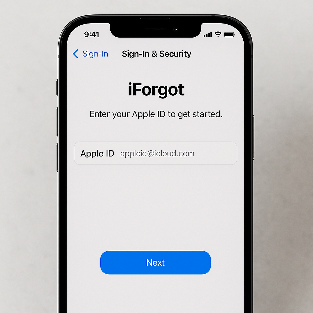Khôi phục mật khẩu Apple ID khi quên – chi tiết từng bước