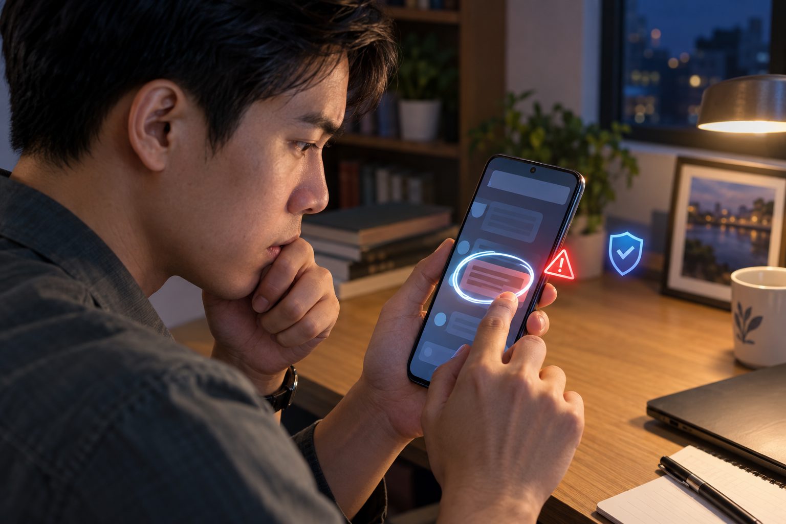 Cách dùng Circle to Search kiểm tra tin nhắn nghi lừa đảo trên Android