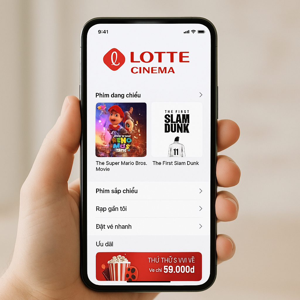Lotte Cinema – Rạp phim trong lòng bàn tay bạn!