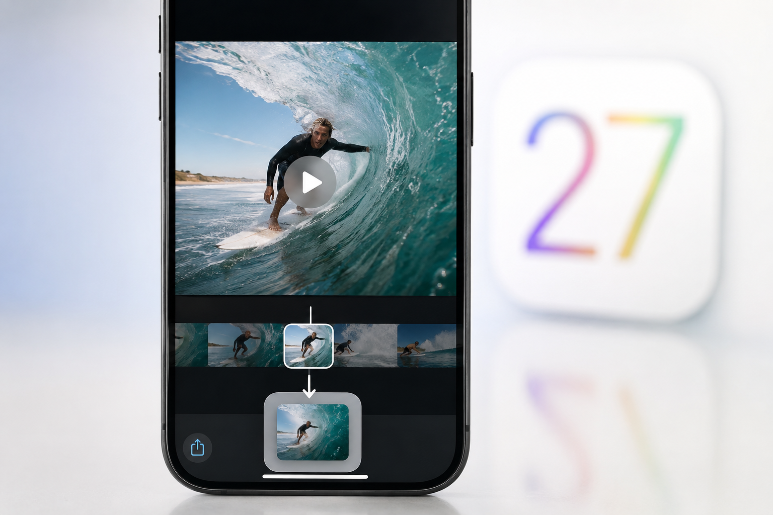 Không cần chụp màn hình video nữa: iOS 27 có thể lưu thẳng một khung hình thành ảnh