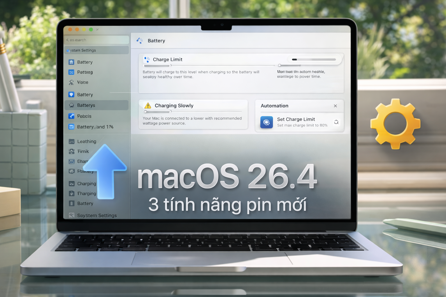 macOS 26.4 có gì mới? 3 tính năng pin giúp MacBook bền hơn