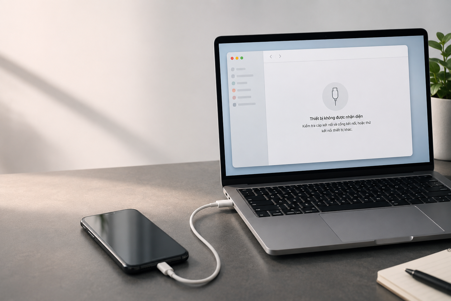 Máy tính không thấy iPhone trong Finder hoặc Apple Devices: kiểm tra đúng chỗ trước khi cài lại máy