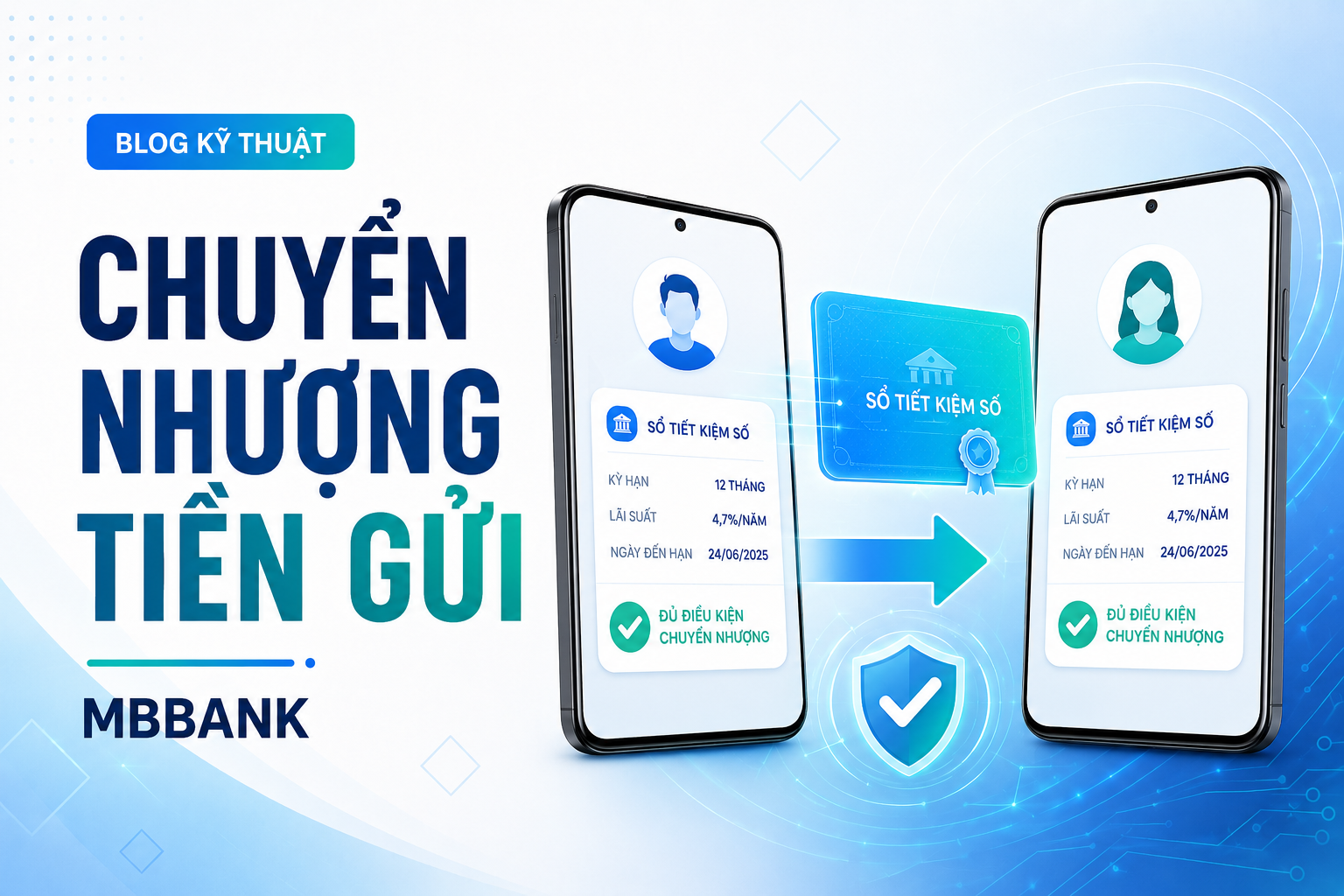 App MBBank có tính năng chuyển nhượng tiền gửi số: Mẹo kiểm tra sổ đủ điều kiện trước khi thao tác