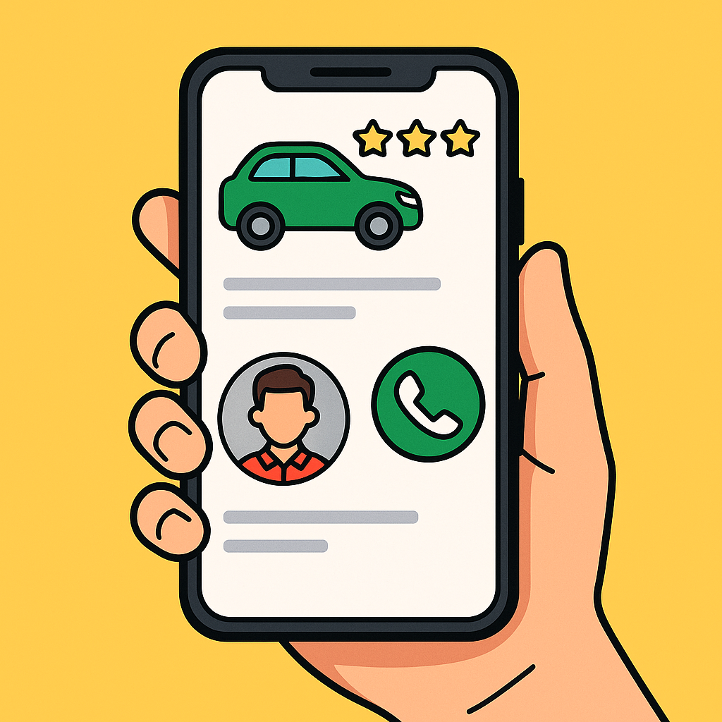 Mẹo chọn tài xế uy tín khi đi Grab, Be, Gojek trên smartphone