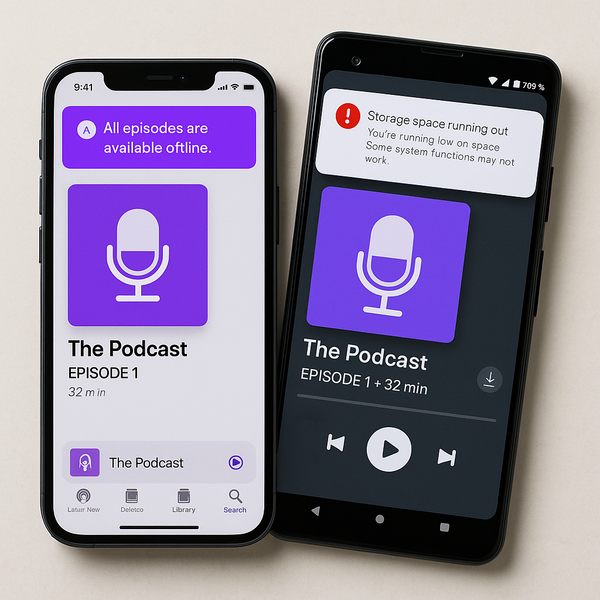Mẹo quản lý dung lượng khi tải nhiều Podcast về iPhone & Android