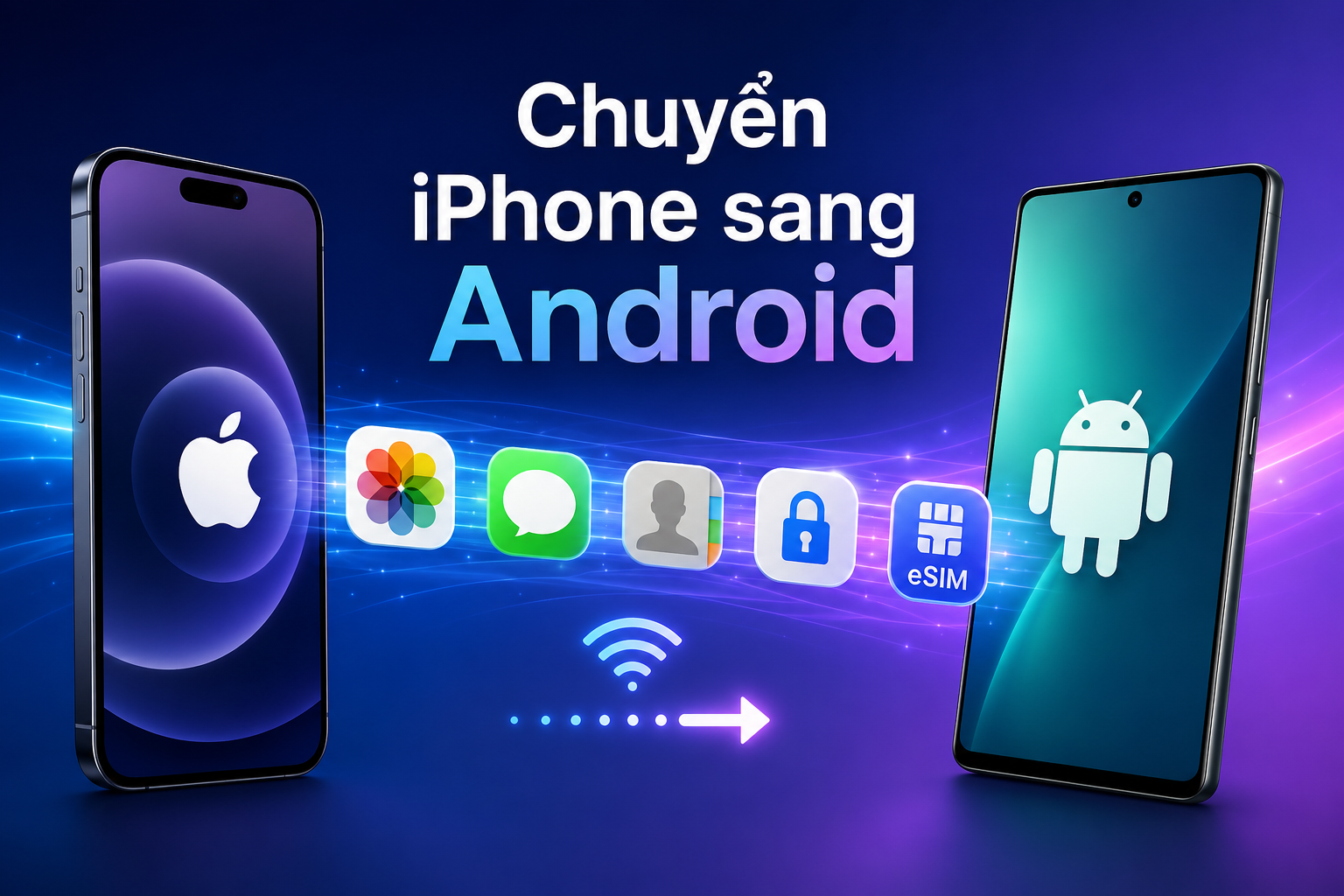 Chuyển dữ liệu từ iPhone sang Android không dây: 12 mục cần kiểm tra trước khi xóa máy cũ