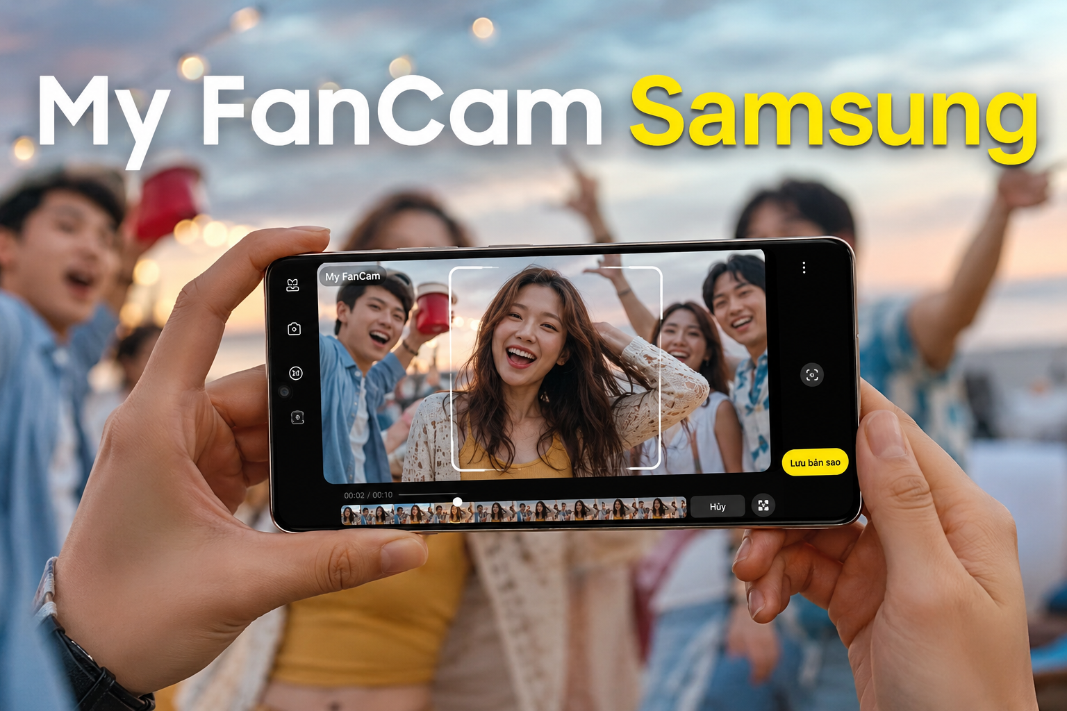 Quay cả nhóm trước, chọn một người sau: Cách dùng My FanCam trên Samsung Galaxy