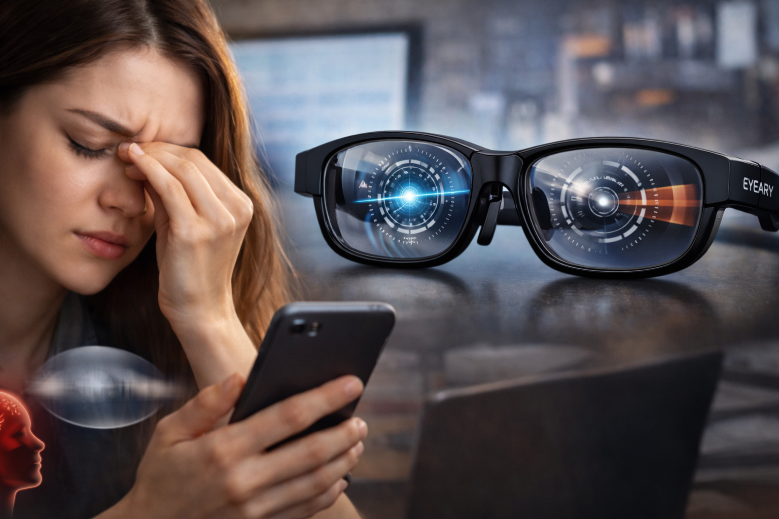Nghiện màn hình có đang gây hại cho mắt bạn? Kính luyện thị lực tích hợp AI có thể là giải pháp mới