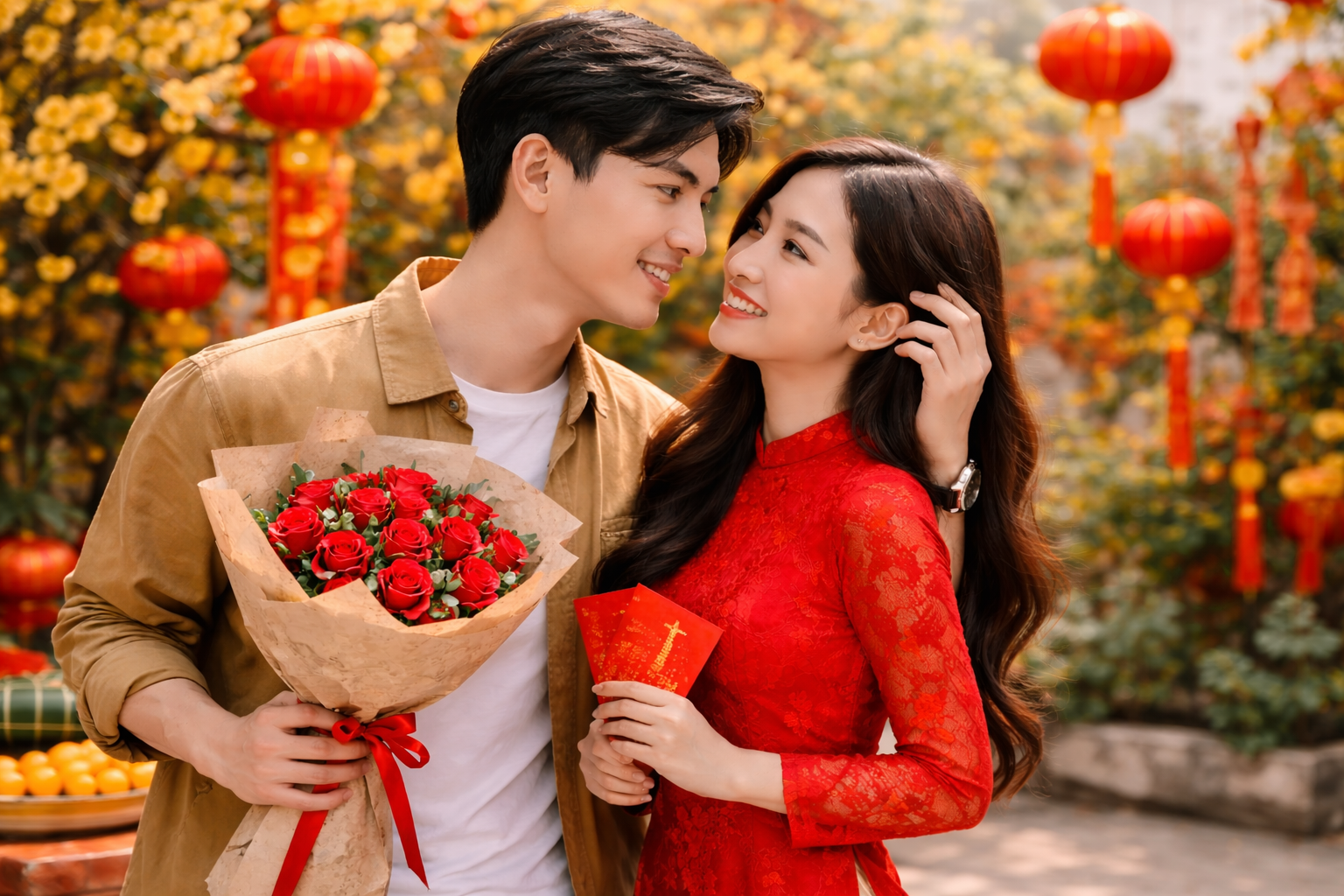 Những lời chúc Tết ngọt ngào dành cho người yêu – Dành trọn yêu thương đầu năm