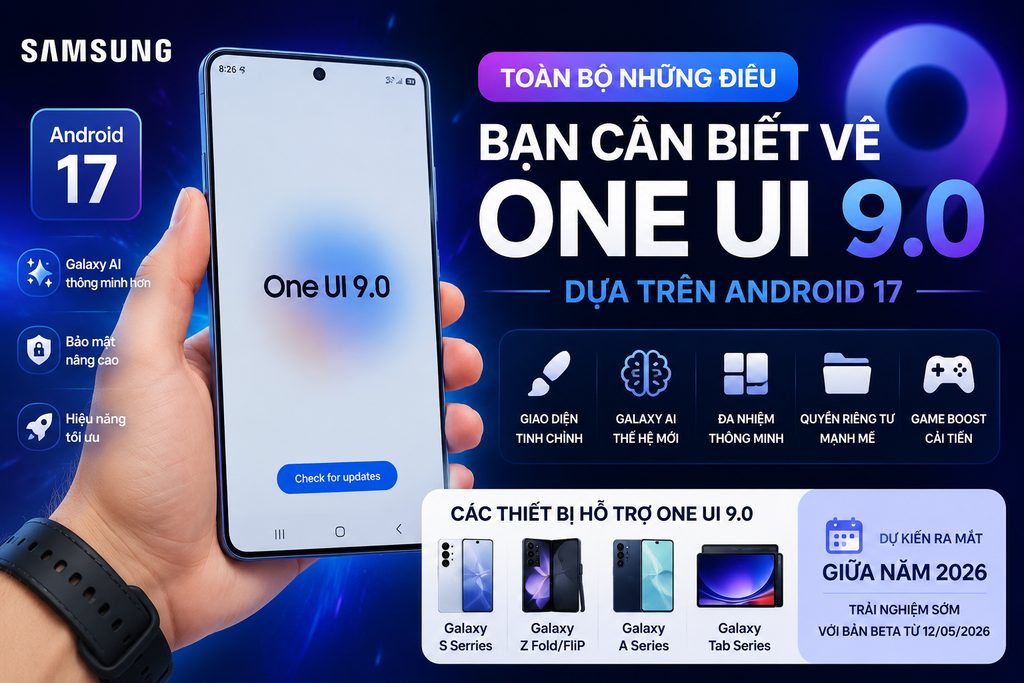 One UI 9 Là Gì? Toàn Bộ Những Điều Người Dùng Samsung Cần Biết Về Bản Cập Nhật Android 17 Mới Nhất