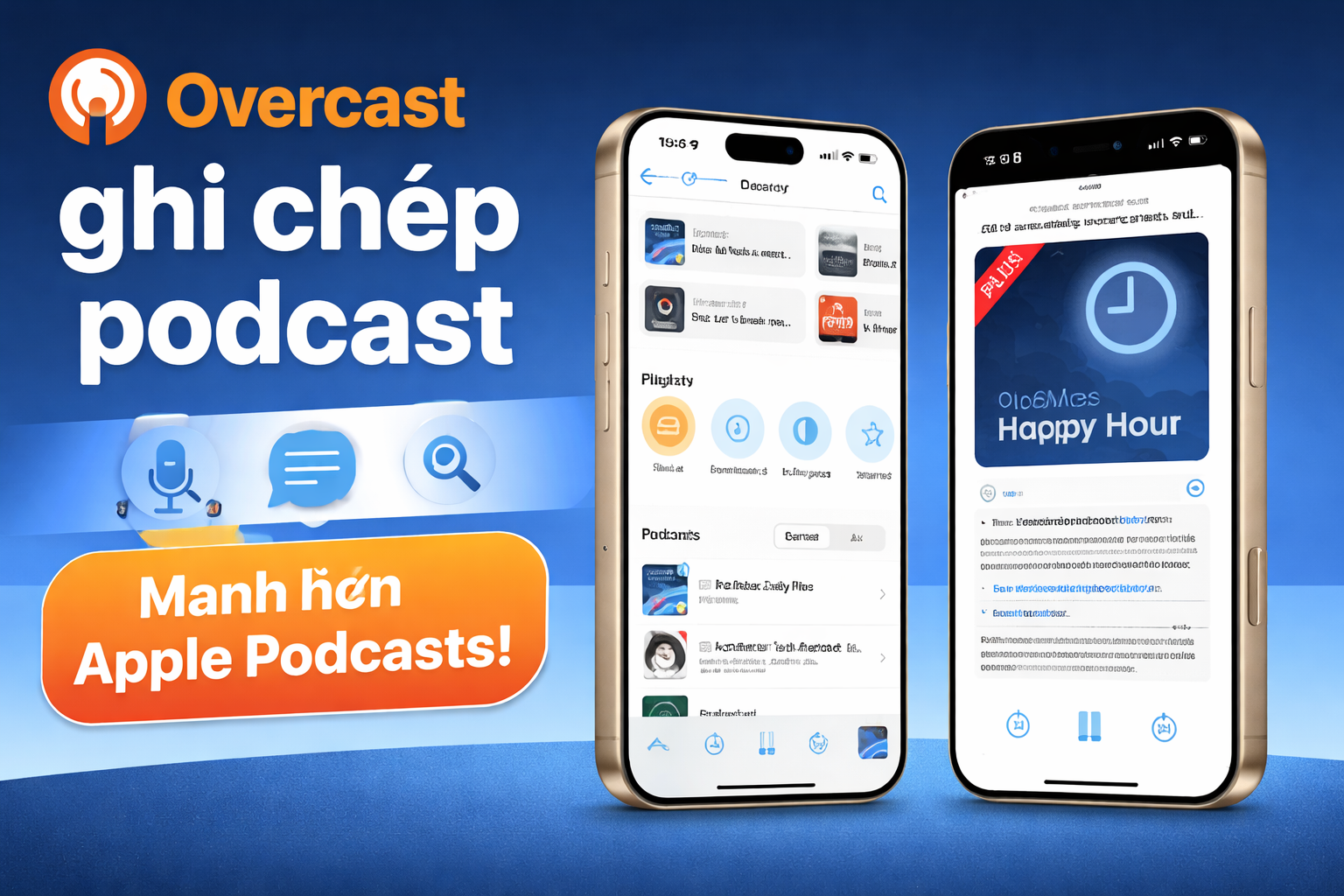 Overcast vượt Apple Podcasts với tính năng ghi chép