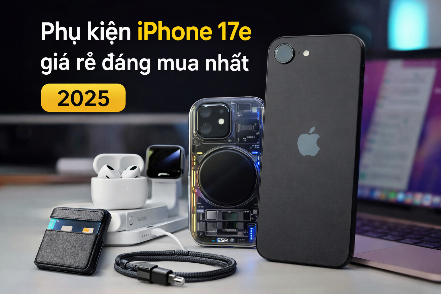Phụ kiện iPhone 17e giá rẻ đáng mua nhất 2025 – Đầy đủ, tiết kiệm