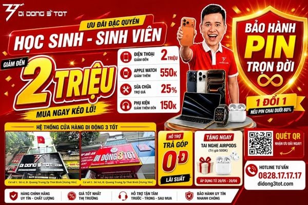 Ưu Đãi Học Sinh – Sinh Viên Tại Di Động 3 Tốt Năm 2026