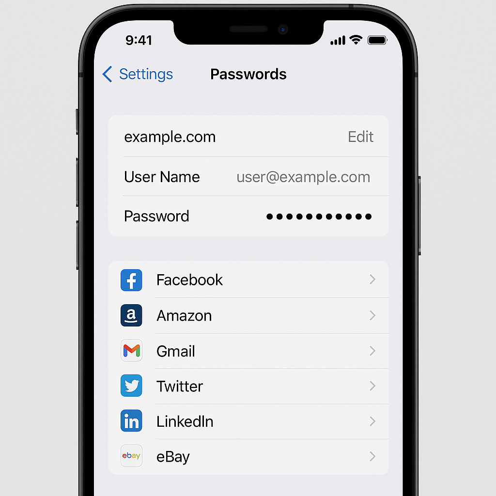 Quản lý mật khẩu đã lưu trên iPhone: Xem, chỉnh sửa, xóa nhanh chóng