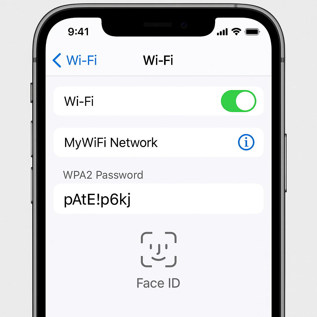 Quản lý mật khẩu WiFi đã lưu trên iPhone – Xem & chia sẻ nhanh