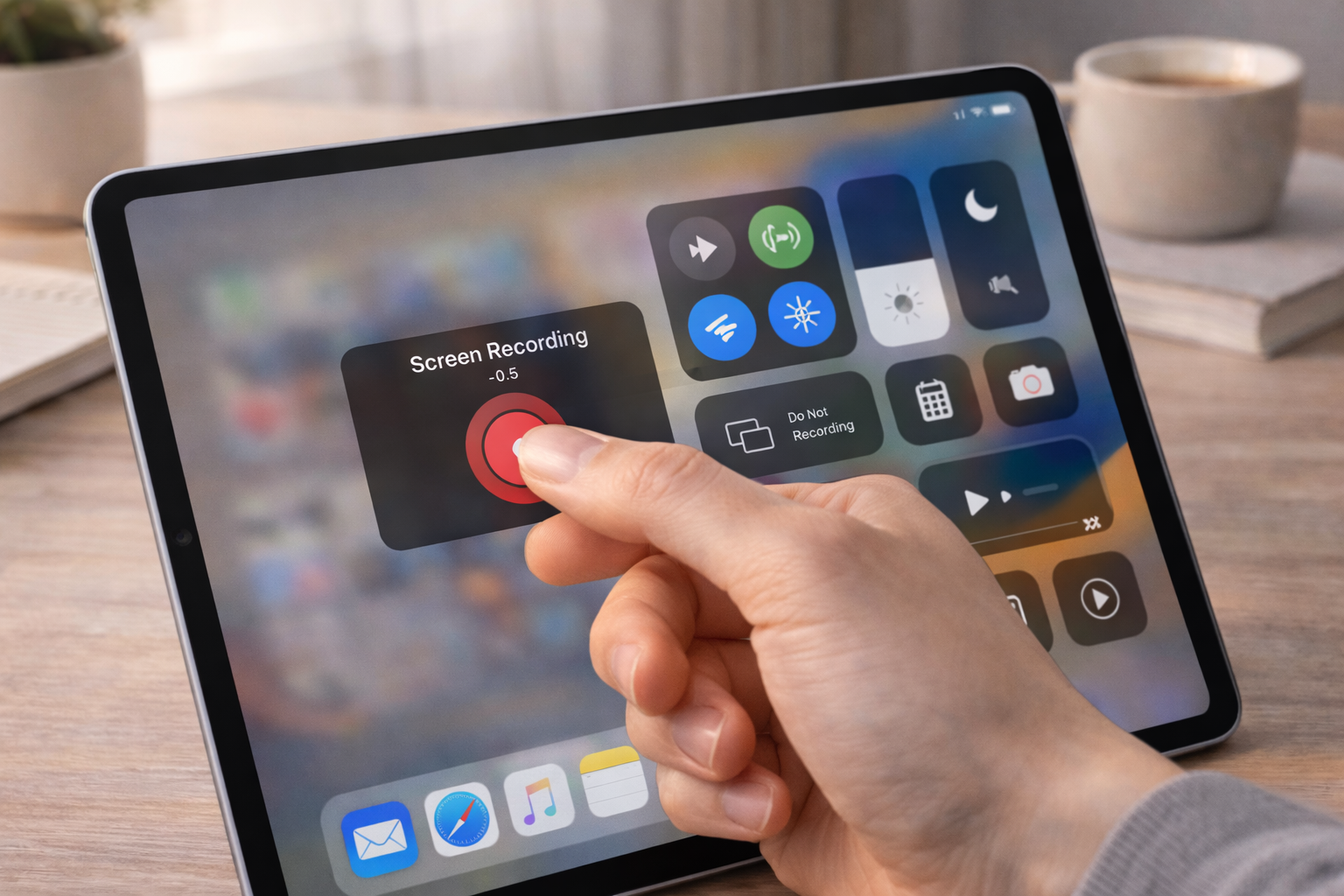 Quay màn hình iPad không cần cài thêm ứng dụng