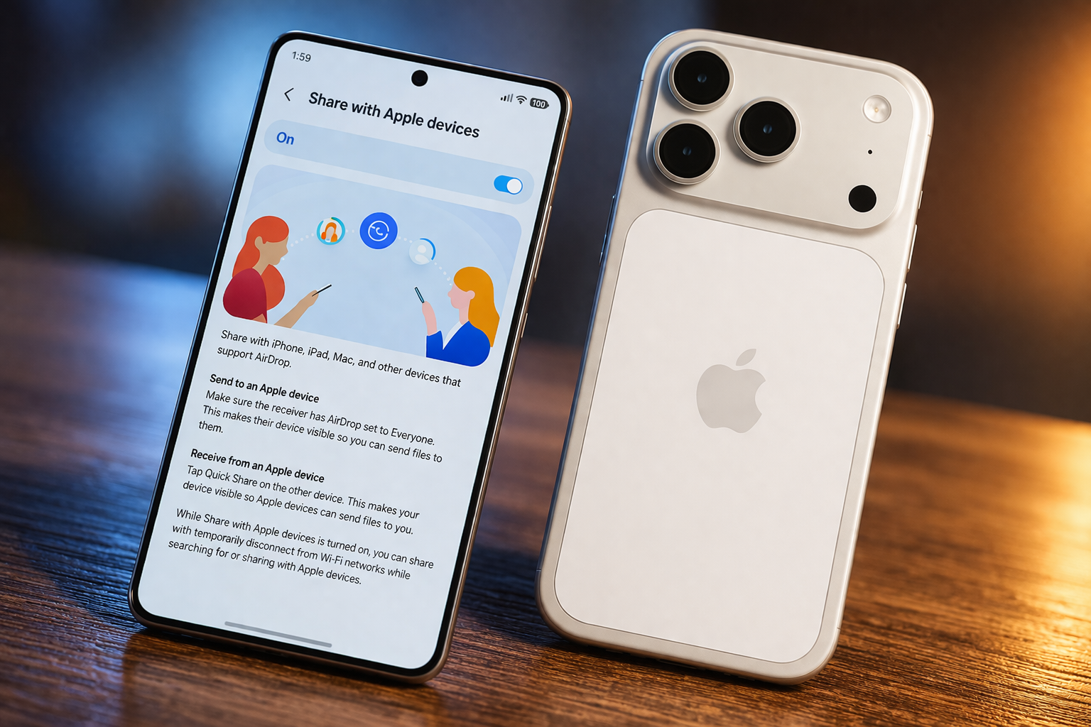 Quick Share Hỗ Trợ AirDrop – Samsung Mở Rộng Cho Galaxy A