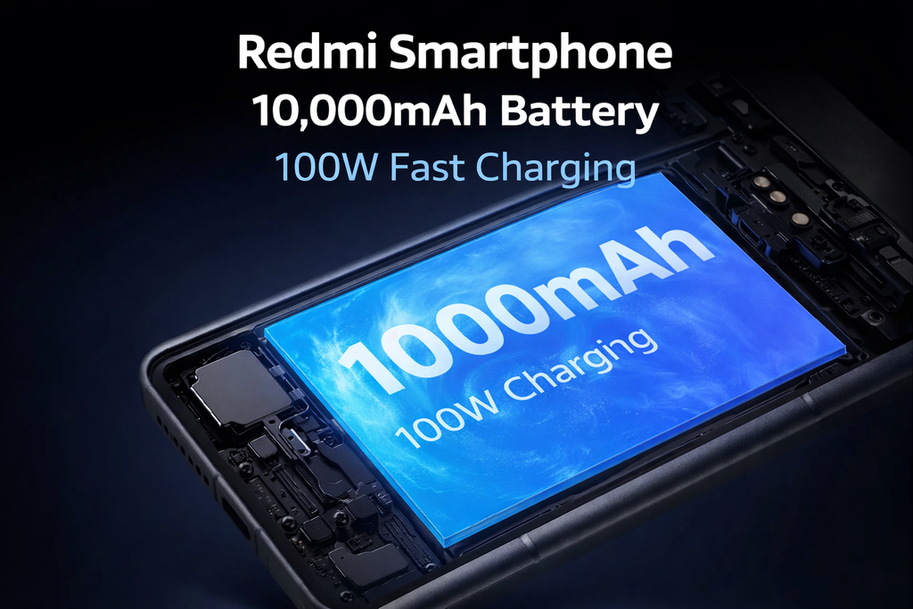 Redmi sắp ra mắt điện thoại pin 10.000 mAh: Sạc nhanh 100W, mở ra kỷ nguyên pin “trâu” 2026