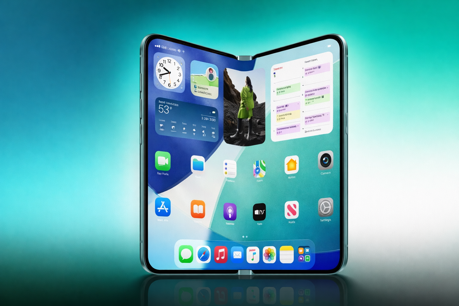 Rò rỉ thiết kế iPhone gập: Thay đổi nút bấm, camera đen tuyền khác biệt
