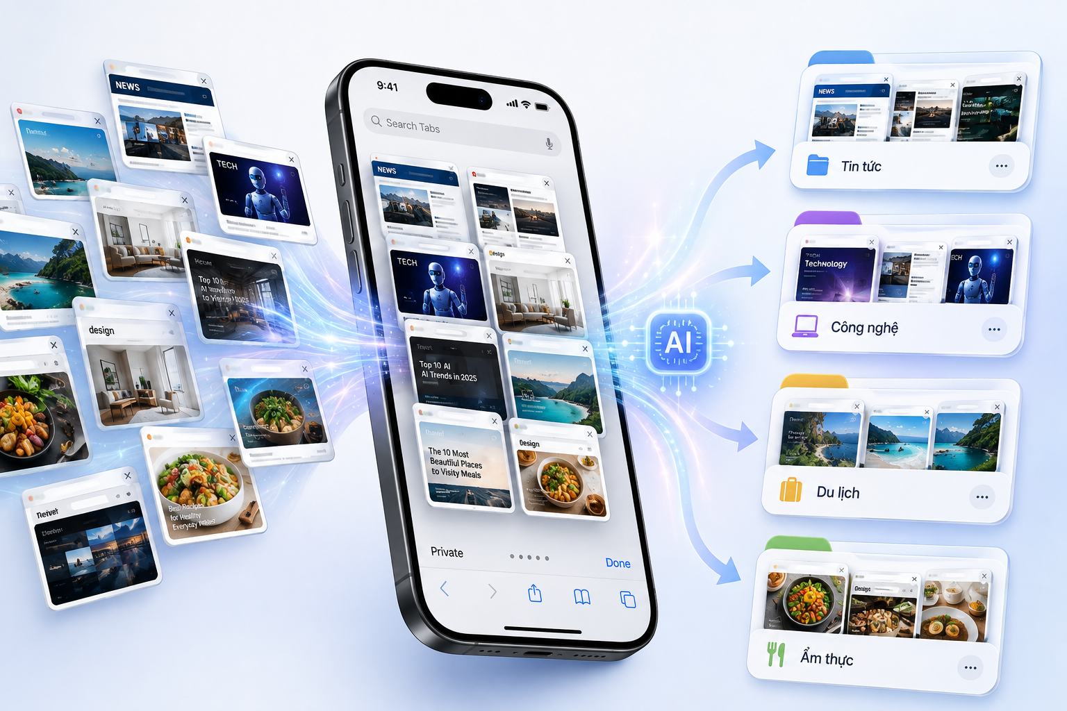 Mở hàng chục tab Safari? iOS 27 có thể tự gom tab thành từng chủ đề
