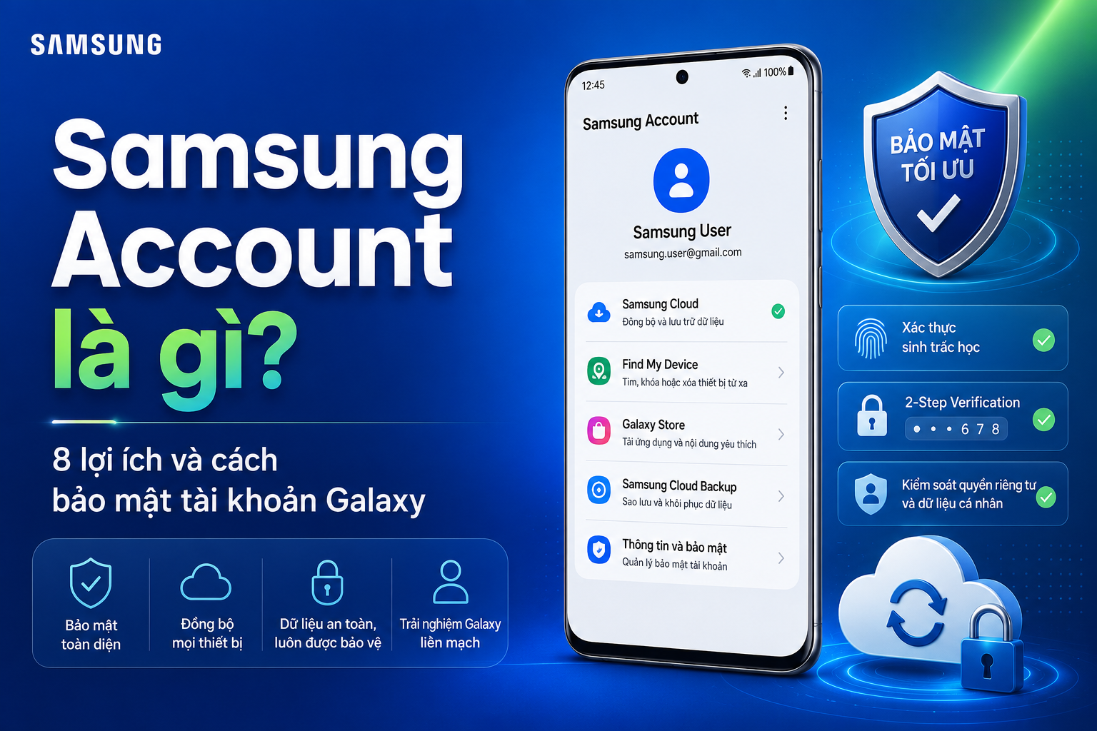 Samsung Account là gì? 8 lợi ích và cách bảo mật