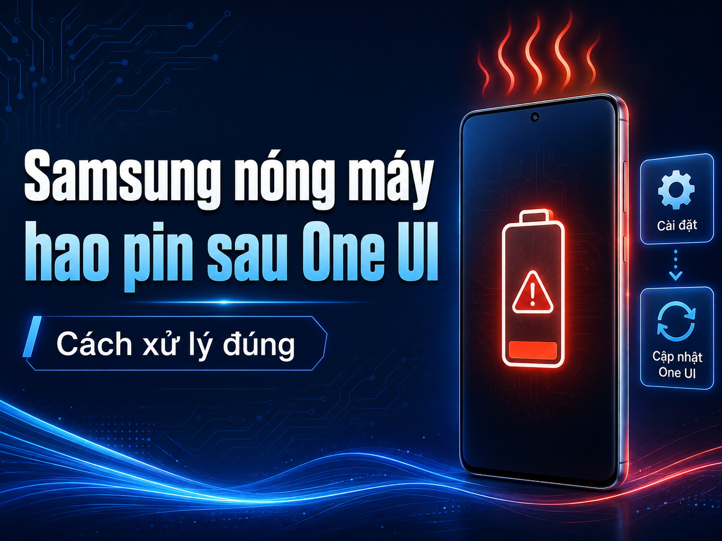 Samsung hao pin, nóng máy hoặc giật lag sau cập nhật One UI: 10 cách xử lý