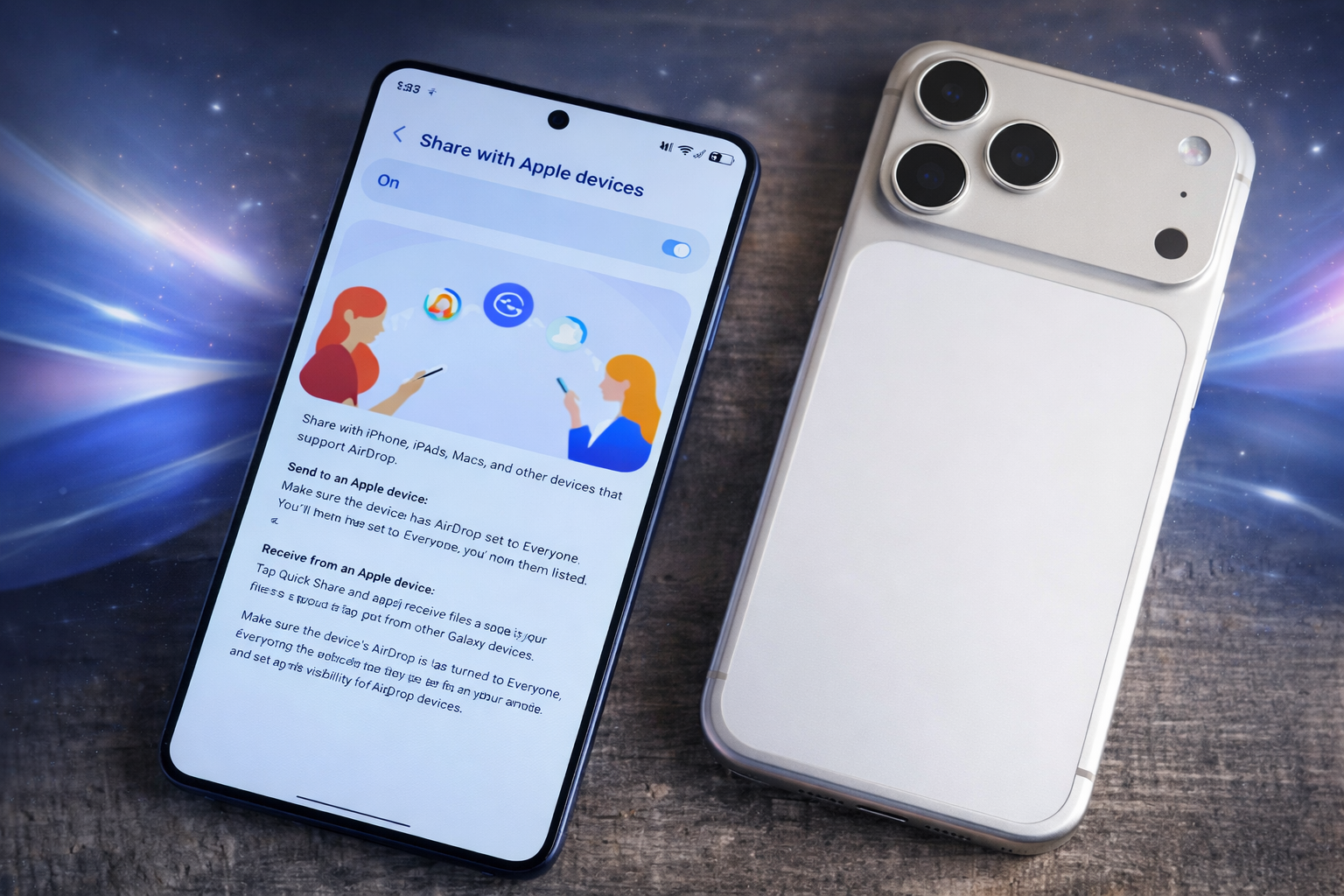 Samsung mở rộng AirDrop cho Galaxy: Chia sẻ file dễ dàng với iPhone