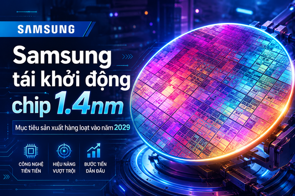 Samsung tái khởi động chip 1.4nm: Cuộc đua bán dẫn lại nóng lên