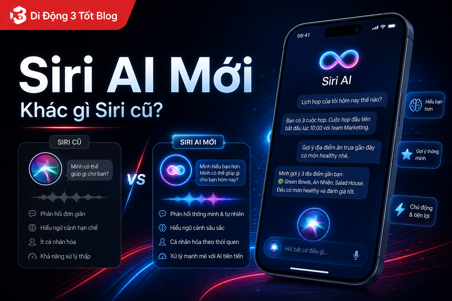 Siri AI mới khác gì Siri cũ? Những thay đổi đáng chú ý