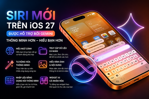 Siri Mới Trên iOS 27 Sẽ “Thông Minh” Đến Mức Nào? Đây Là Những Tính Năng AI Đáng Mong Chờ Nhất