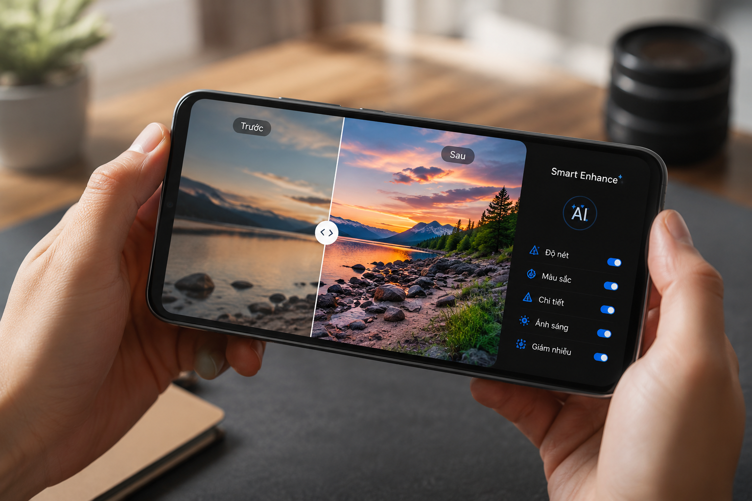 Smart Enhance trên Android: một chạm đẹp hơn nhưng 5 chi tiết phải kiểm tra trước khi đăng ảnh/video