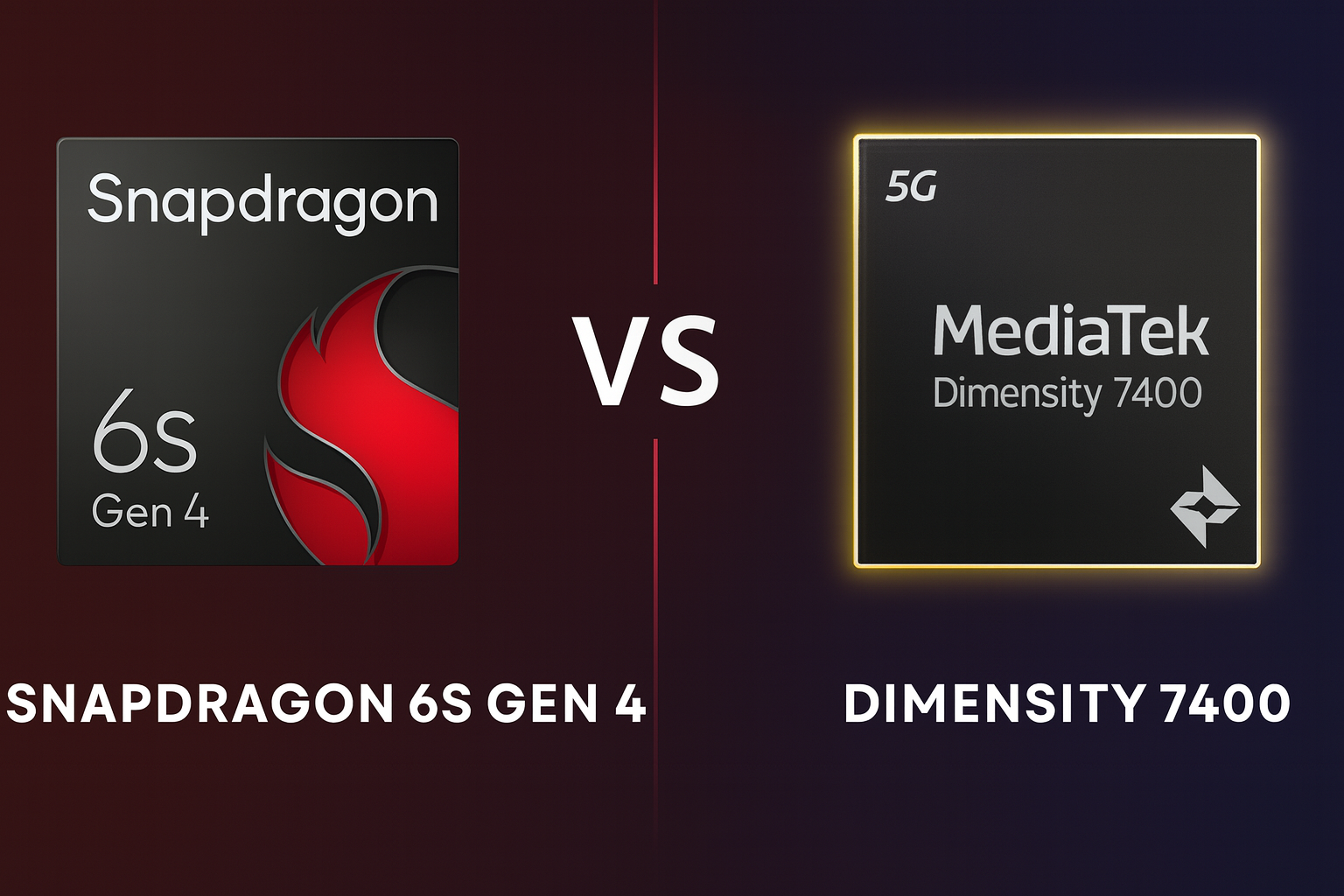 Snapdragon 6s Gen 4 vs Dimensity 7400: Chip nào mạnh hơn? So sánh chi tiết hiệu năng – thông số – AI – camera
