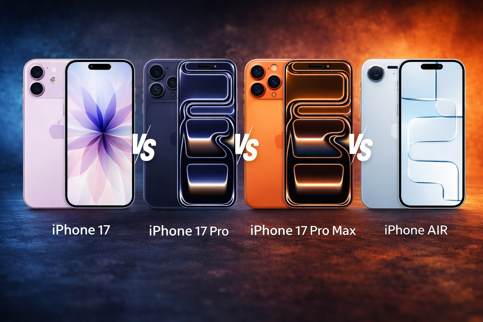 So sánh iPhone 17 | 17 Pro | 17 Pro Max | iPhone Air – Hướng dẫn chọn mua tối ưu