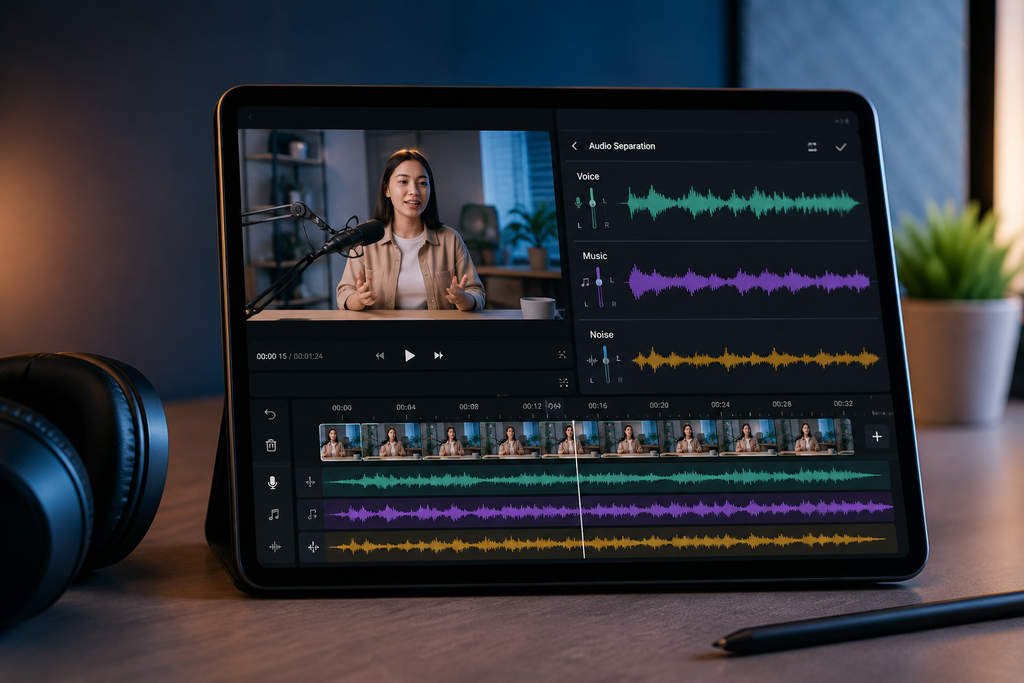 Sound Separation trên Android: tách giọng, nhạc và tiếng ồn khi dựng video mà không làm giọng bị méo