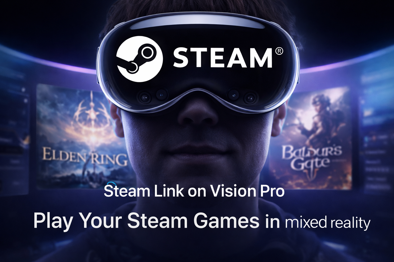 Steam Link trên Vision Pro: Game thủ đã có thể chơi game ngay trên kính Apple