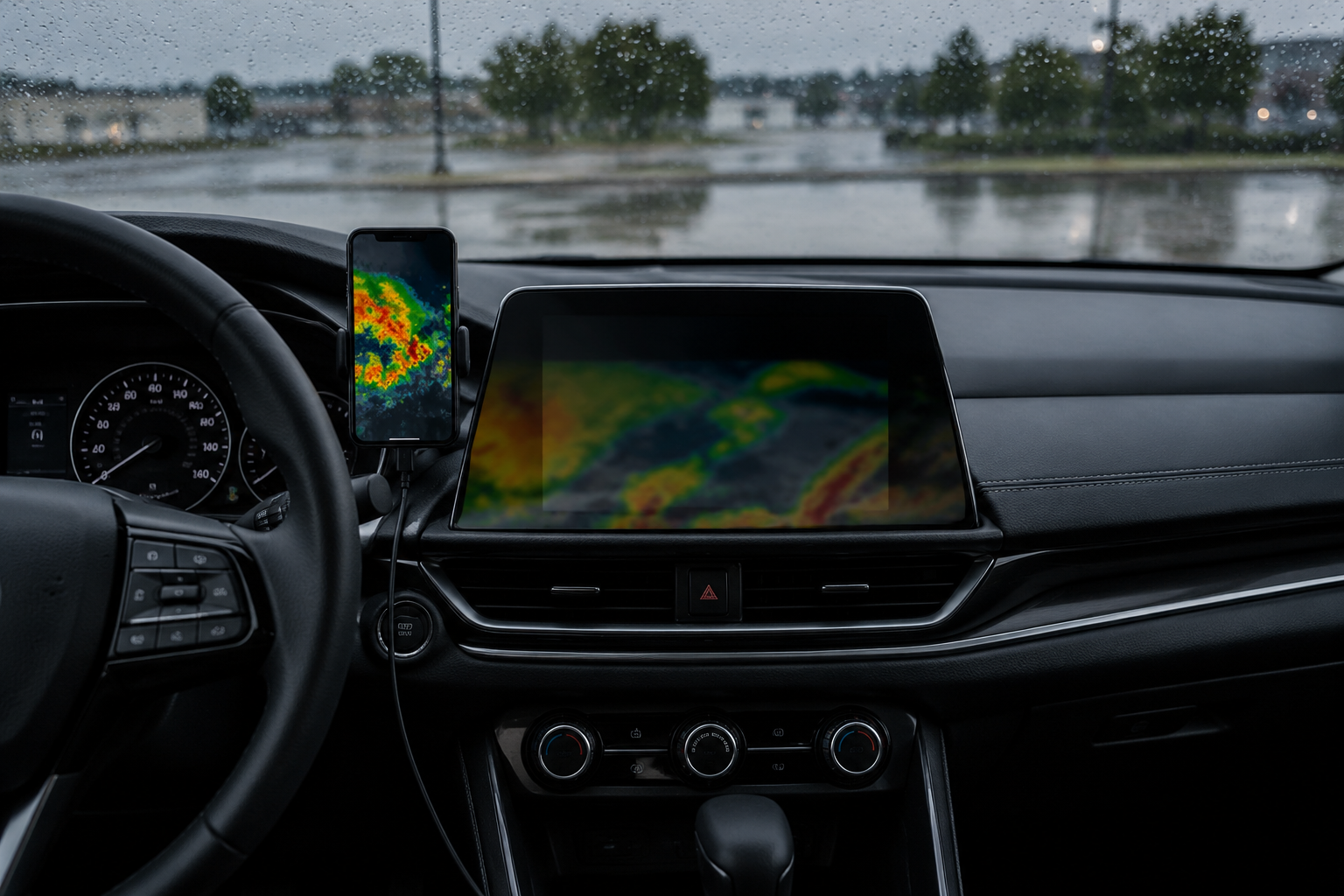 Storm Radar trên CarPlay: Cách xem radar mưa và cảnh báo trên đường đi