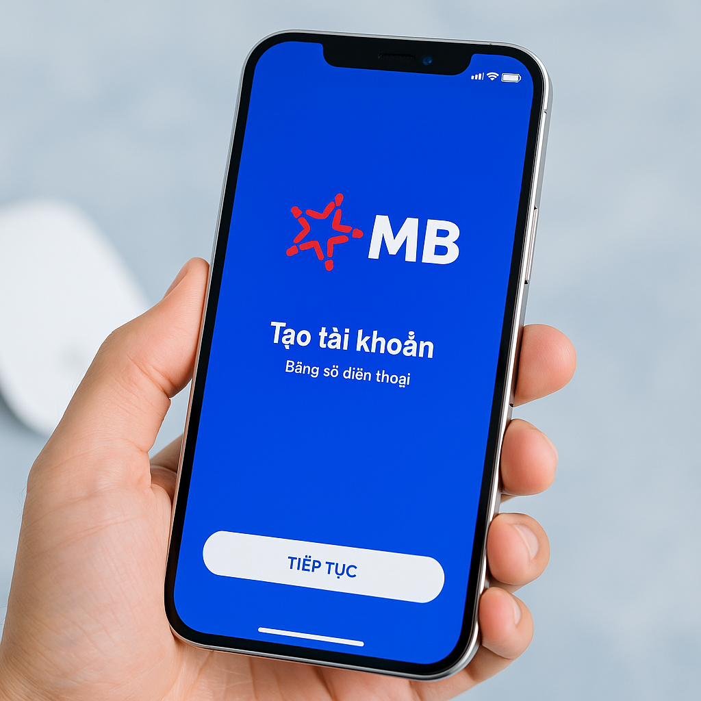 Tạo tài khoản và đăng nhập MB Bank trên iPhone